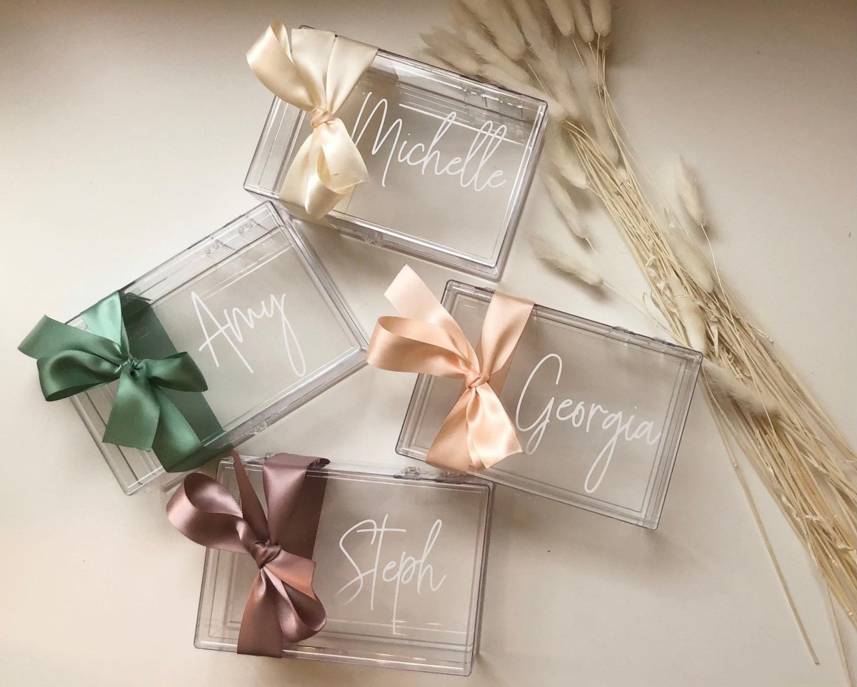 Acrylic bridesmaid proposal box
