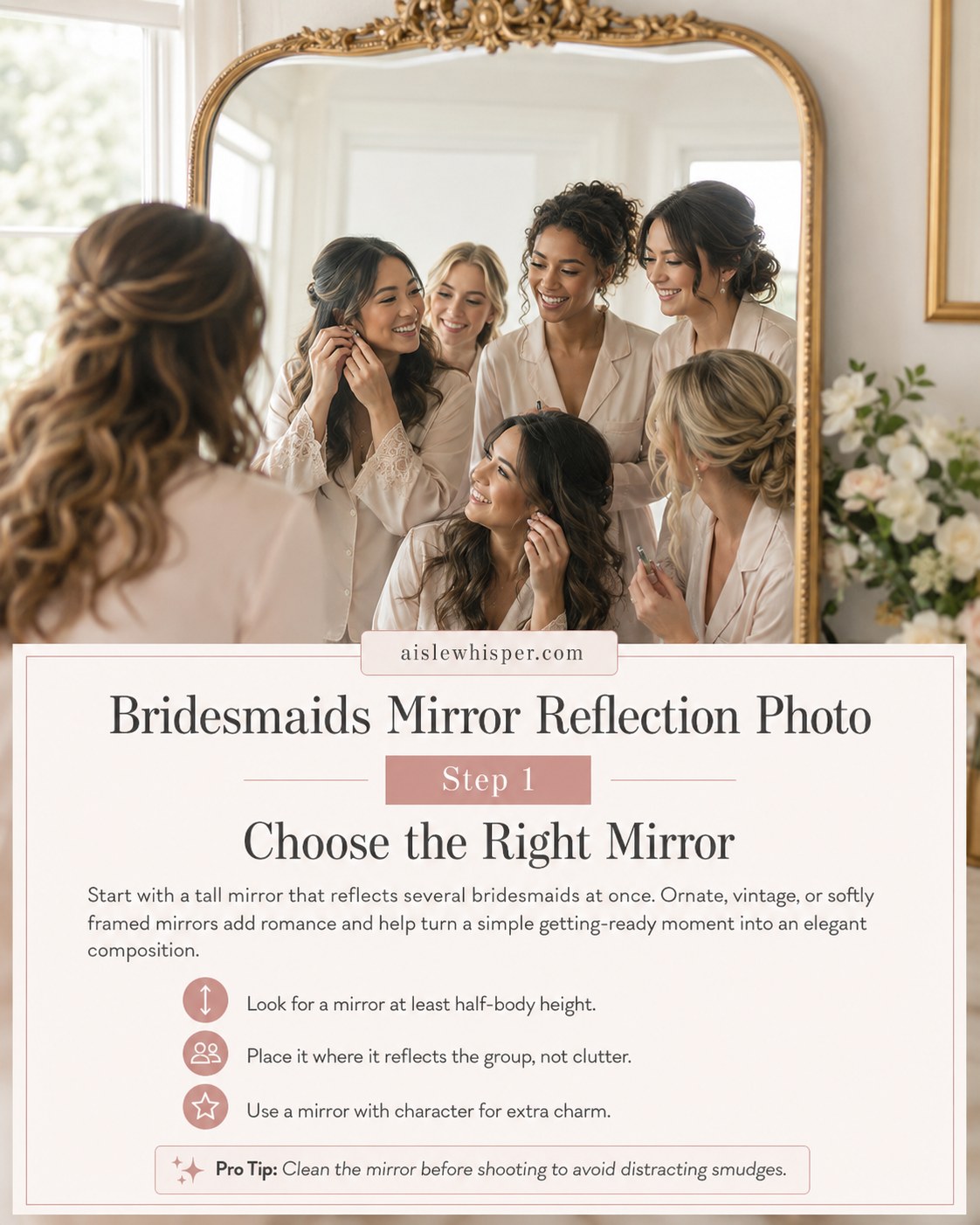 8 Bridesmaids Mirror Reflection Photo Ideas That Actually