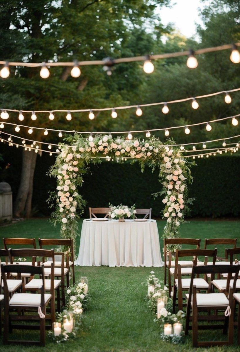 Budget backyard micro wedding