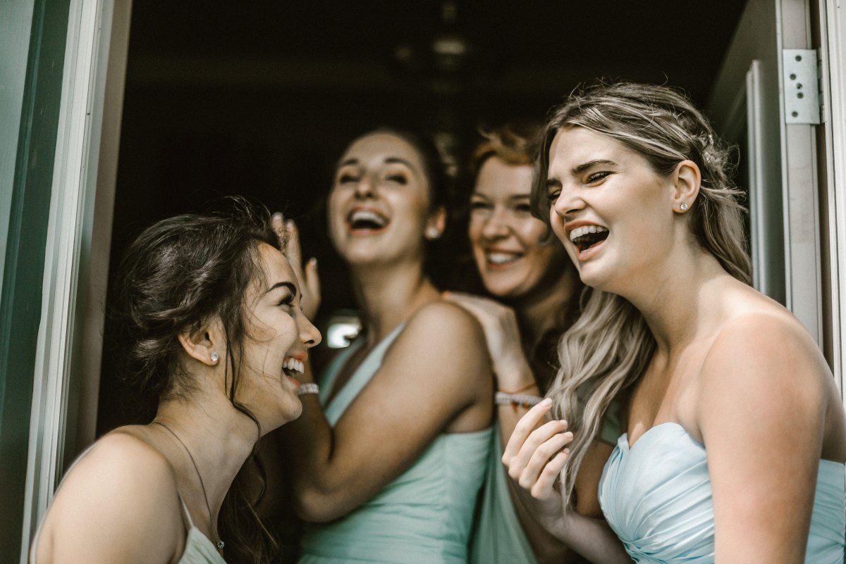 Candid bridesmaid moments