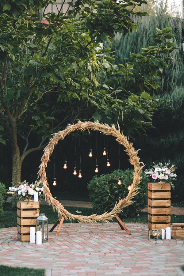 Outdoor garden photo area