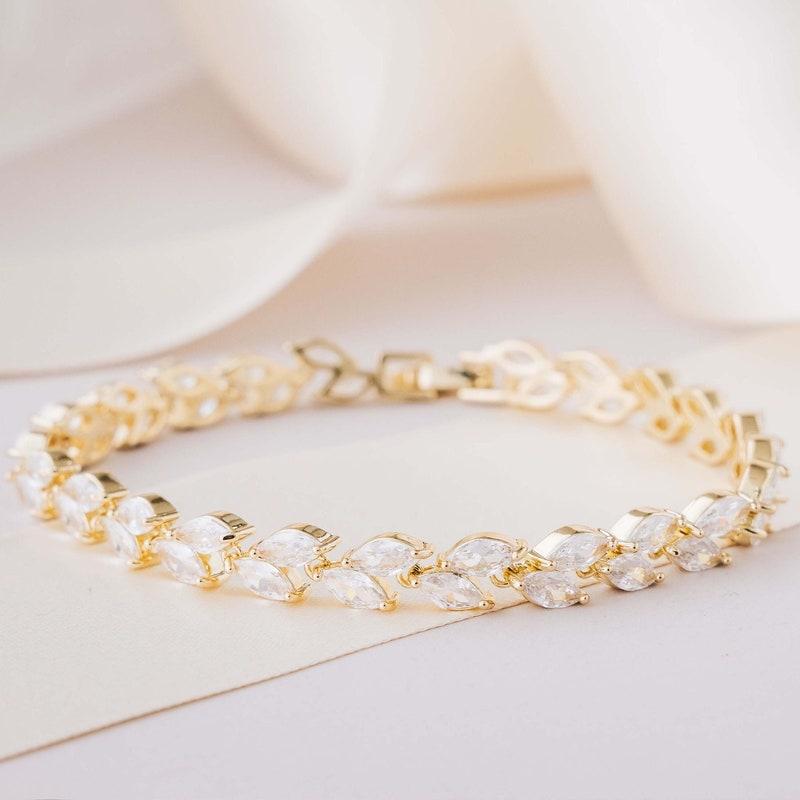 Crystal bridesmaid bracelet