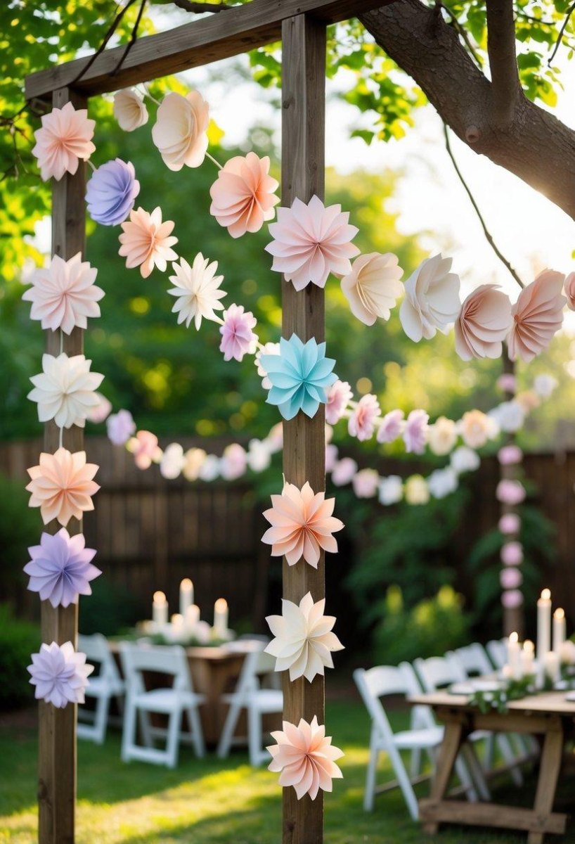 DIY backyard wedding decorations