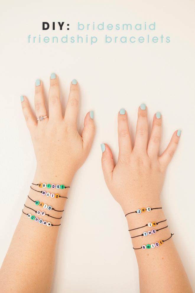 DIY bridesmaid bracelet craft