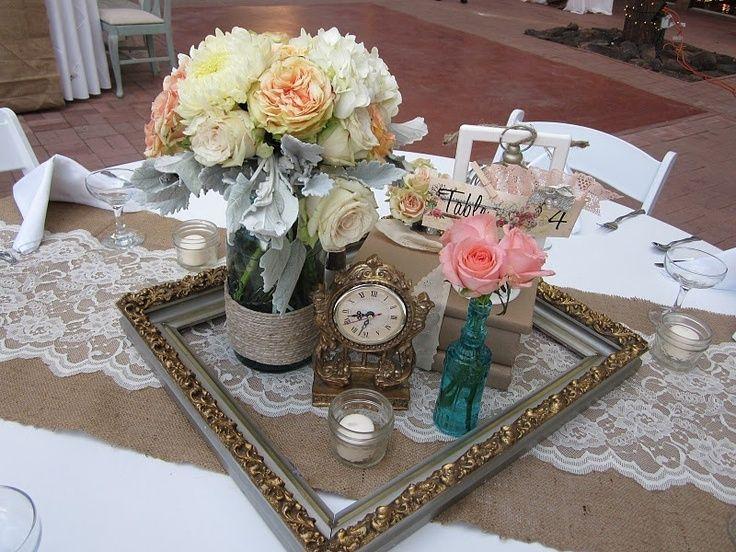 DIY vintage wedding decor
