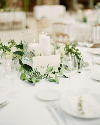 DIY wedding candle decor