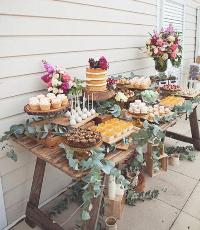 DIY wedding dessert table