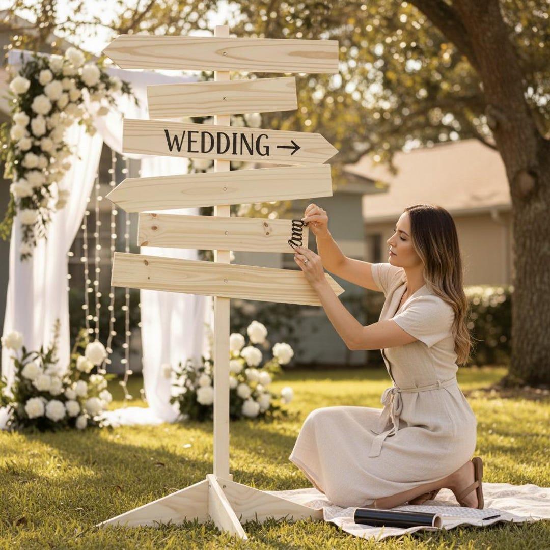 DIY wedding signage boards