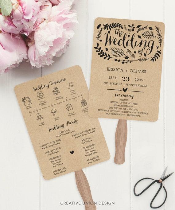 Eco friendly wedding fan
