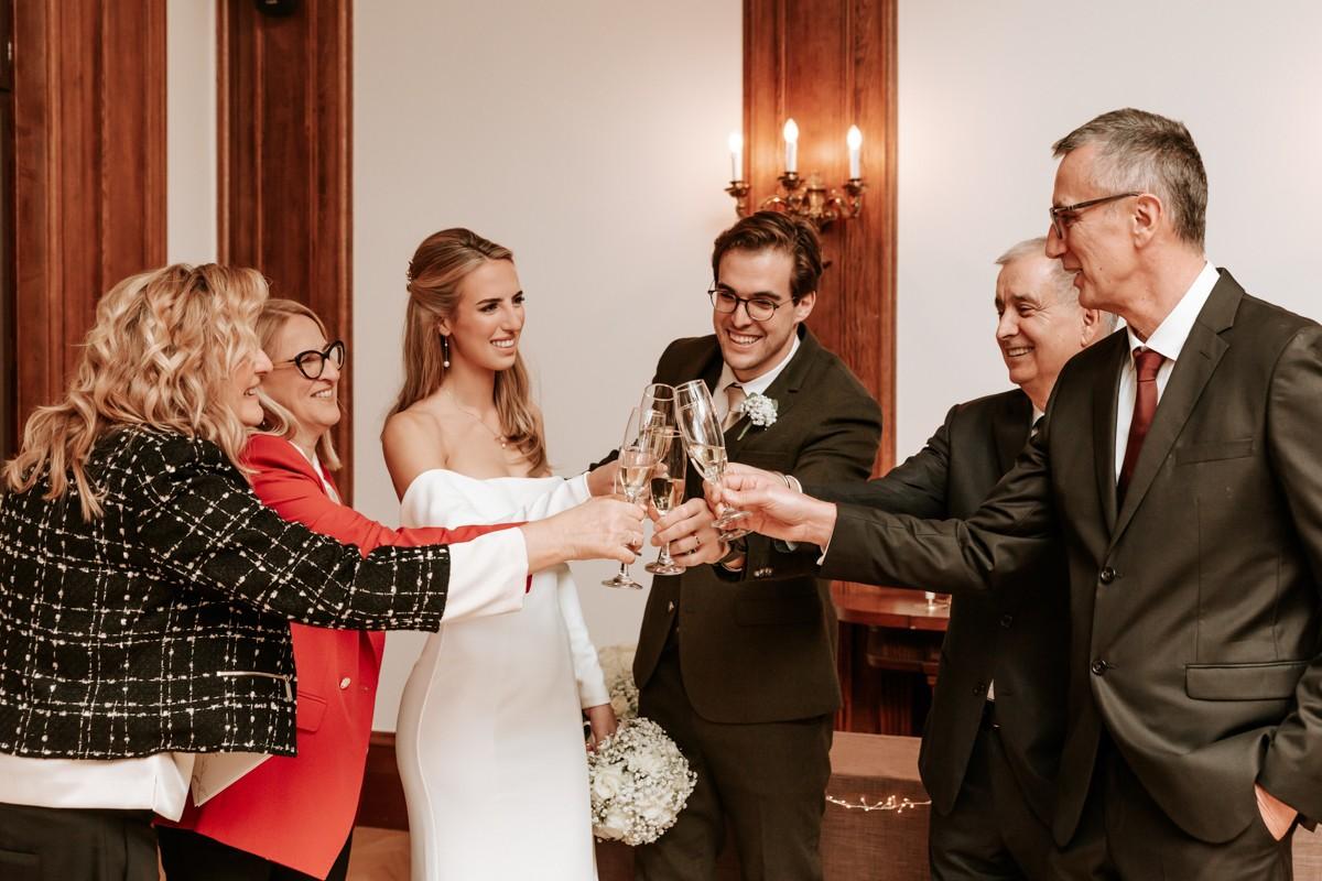Family focused wedding celebration