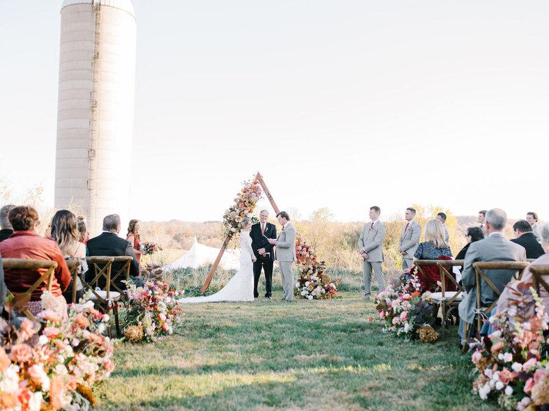 Farm wedding venue outdoor fields
