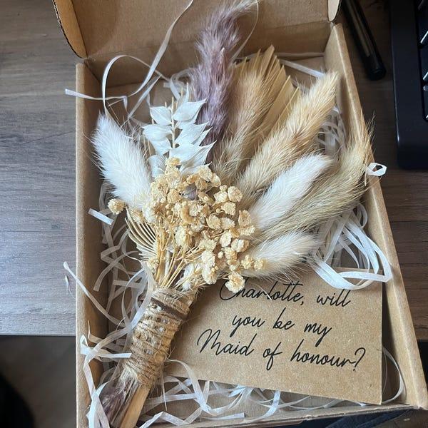Floral Bouquet With a Proposal Note