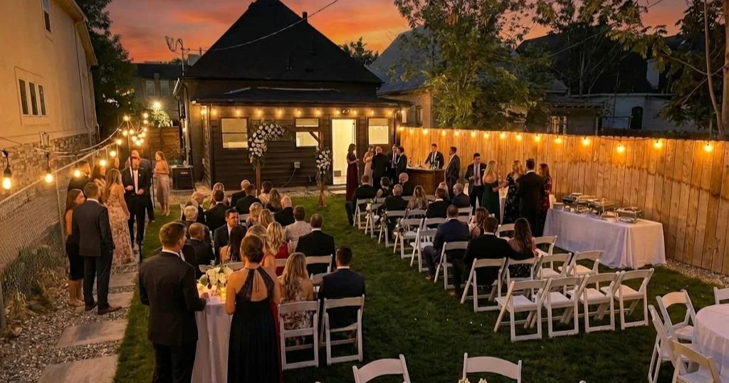 Backyard wedding neighborhood preparation