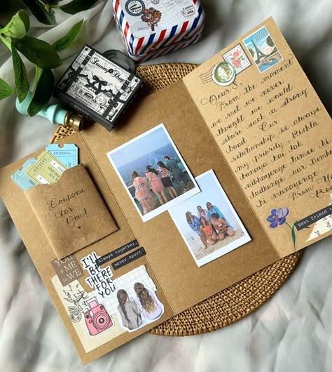 Heartfelt friendship letter keepsake book