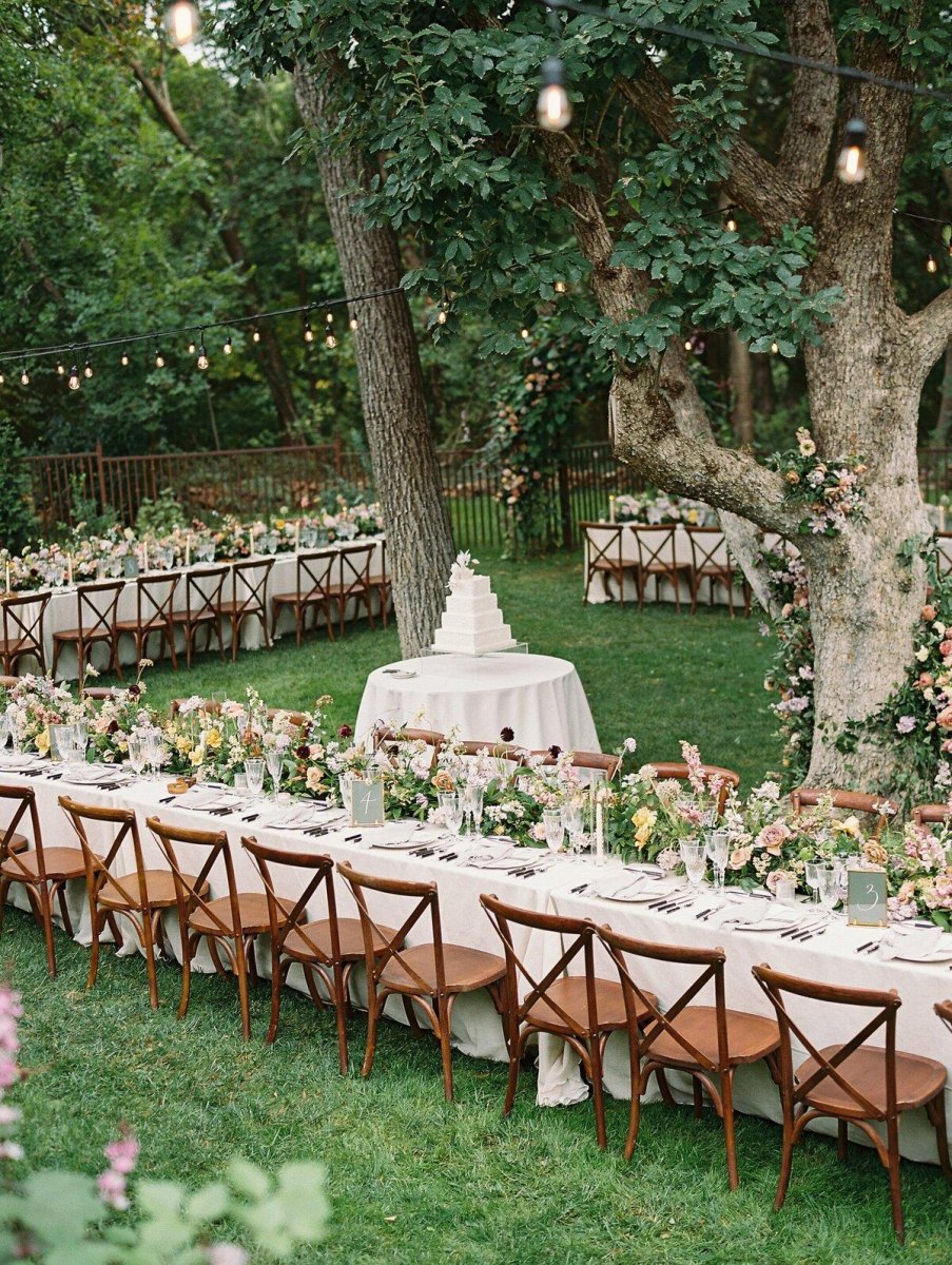 Garden party backyard wedding venue
