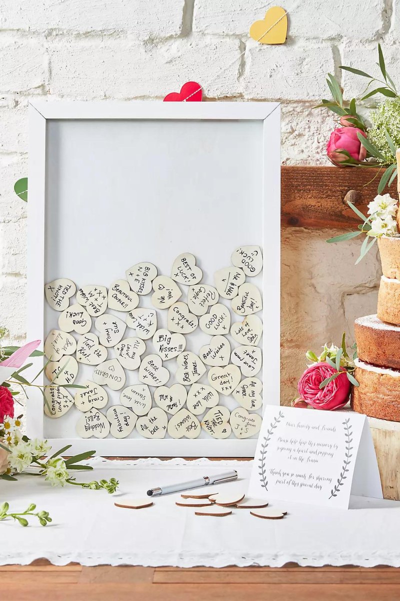 Creative handmade wedding guest book alternative