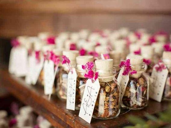 Homemade wedding favors