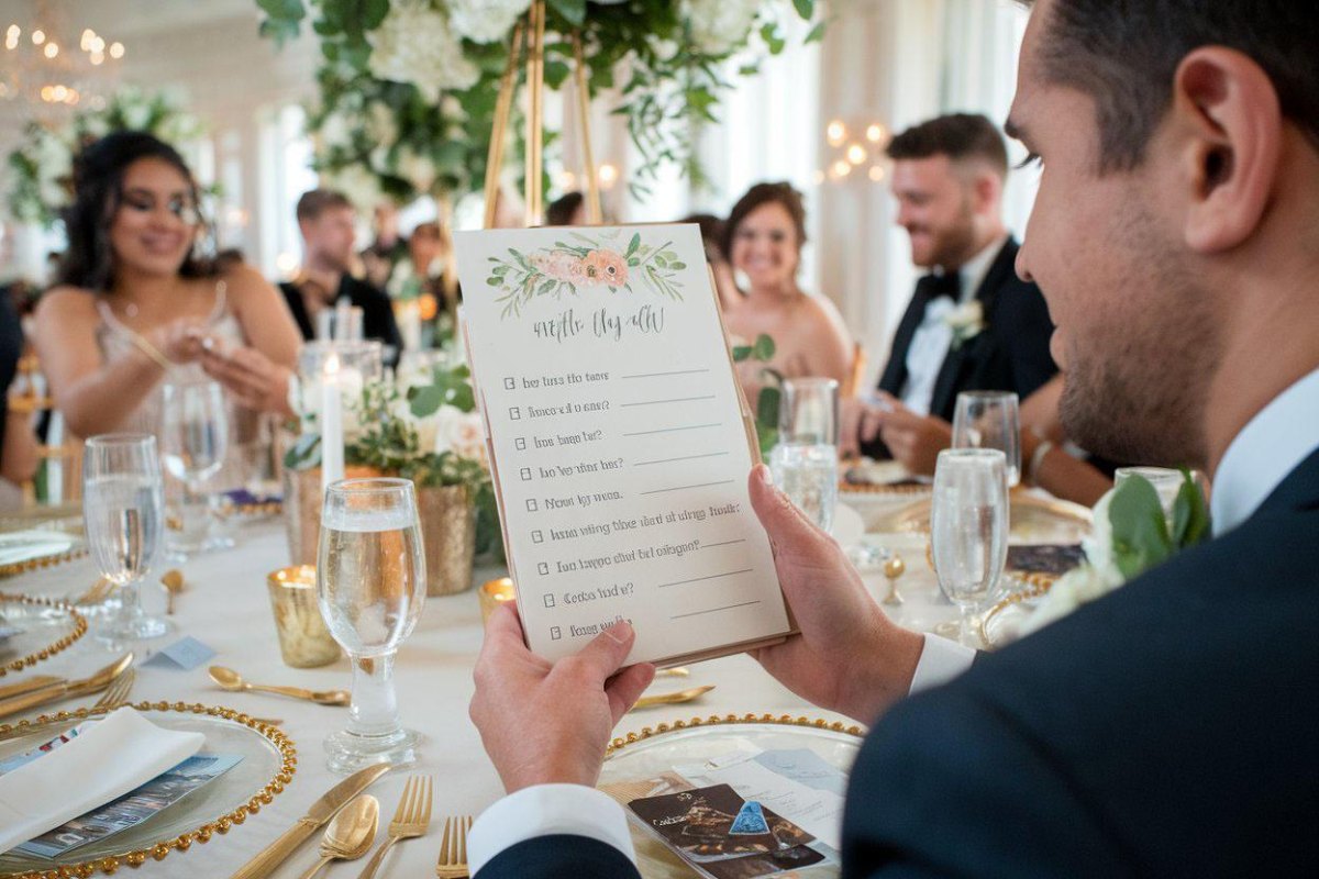Wedding trivia cards game