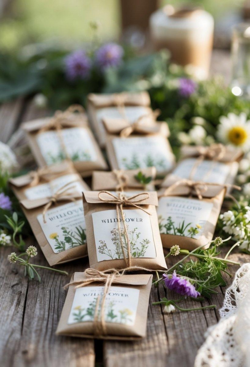 Nature inspired wedding favors