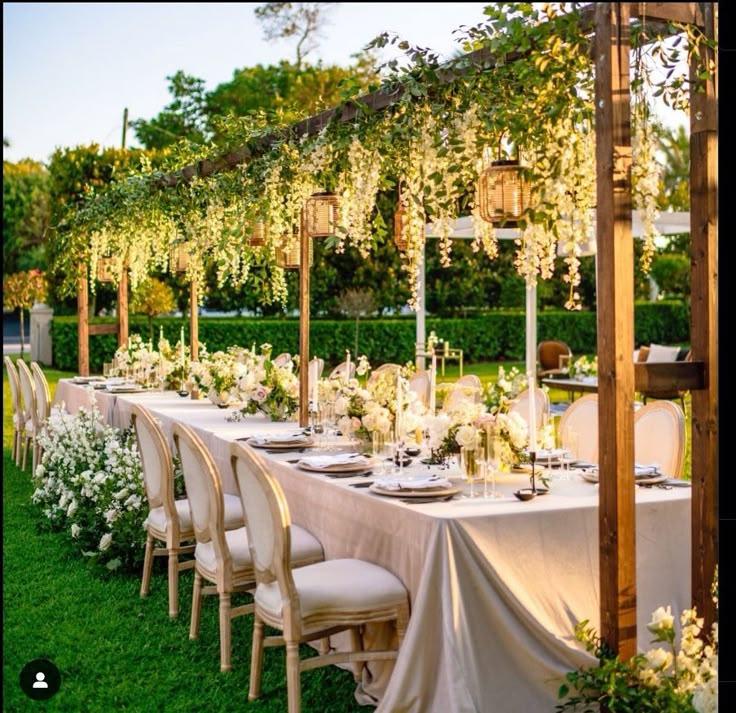 Luxury backyard micro wedding