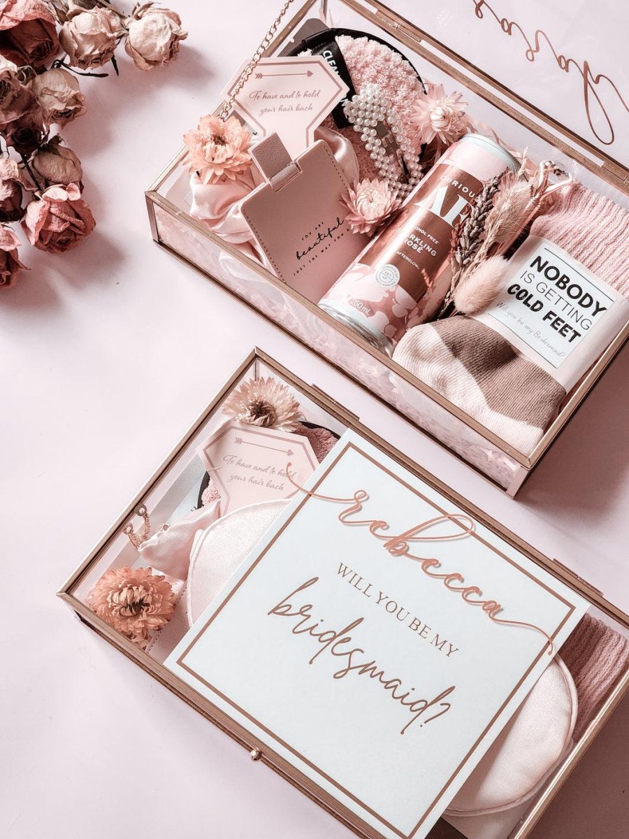 Luxury self care bridesmaid gift box