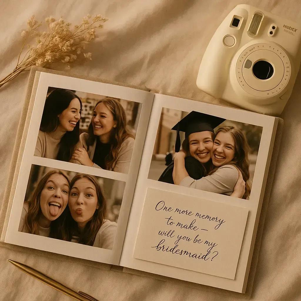 Memory Book Filled With Friendship Photos