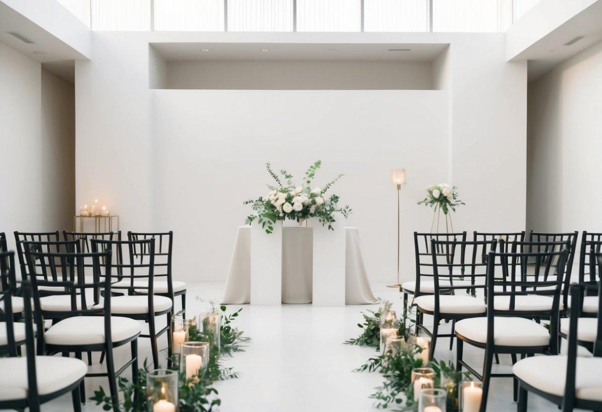 minimalist modern wedding ceremony
