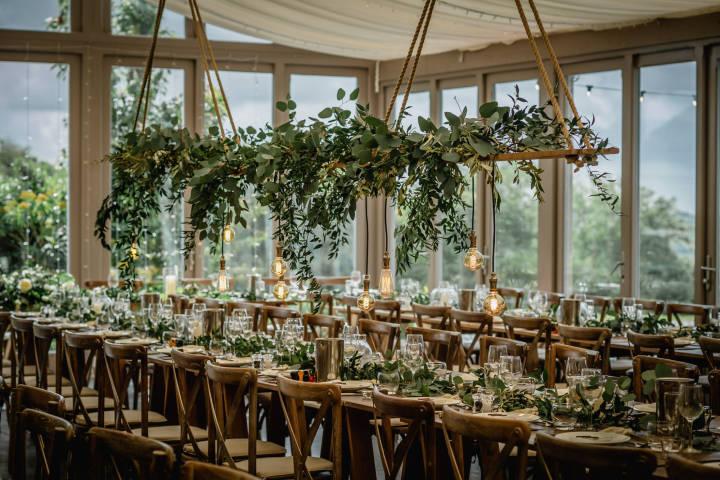 Natural greenery wedding decorations