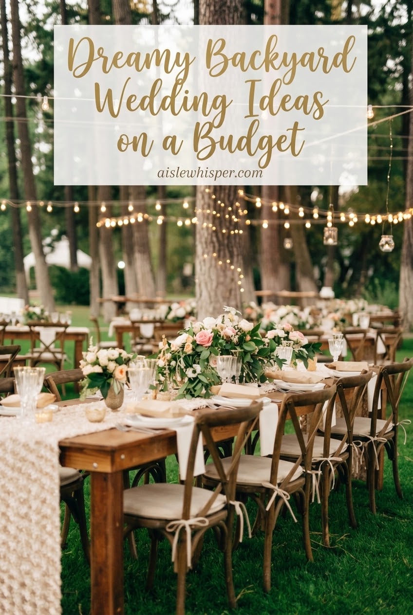 Dreamy Backyard Wedding Ideas on a Budget