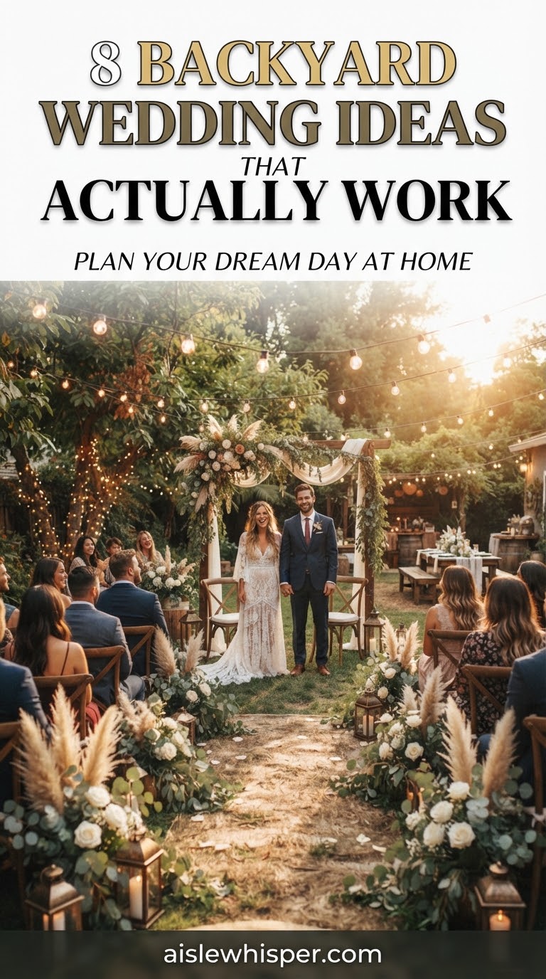 8 Backyard Wedding Ideas That Actually Work