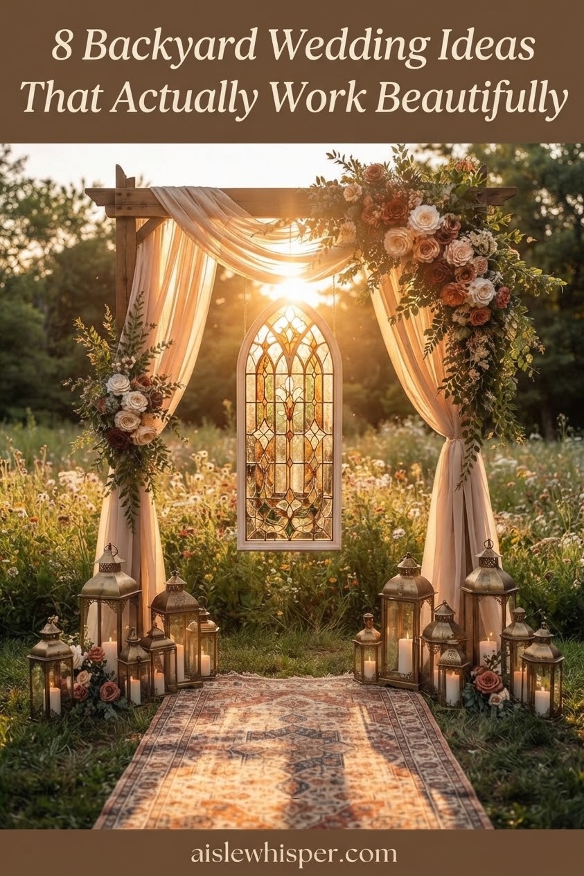 8 Backyard Wedding Ideas That Actually Work Beautifully