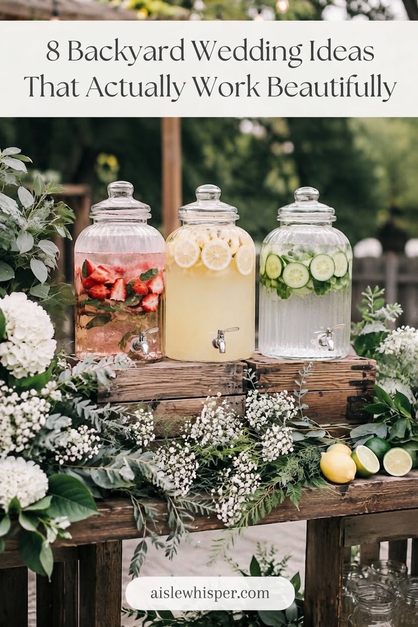 8 Backyard Wedding Ideas That Actually Work Beautifully