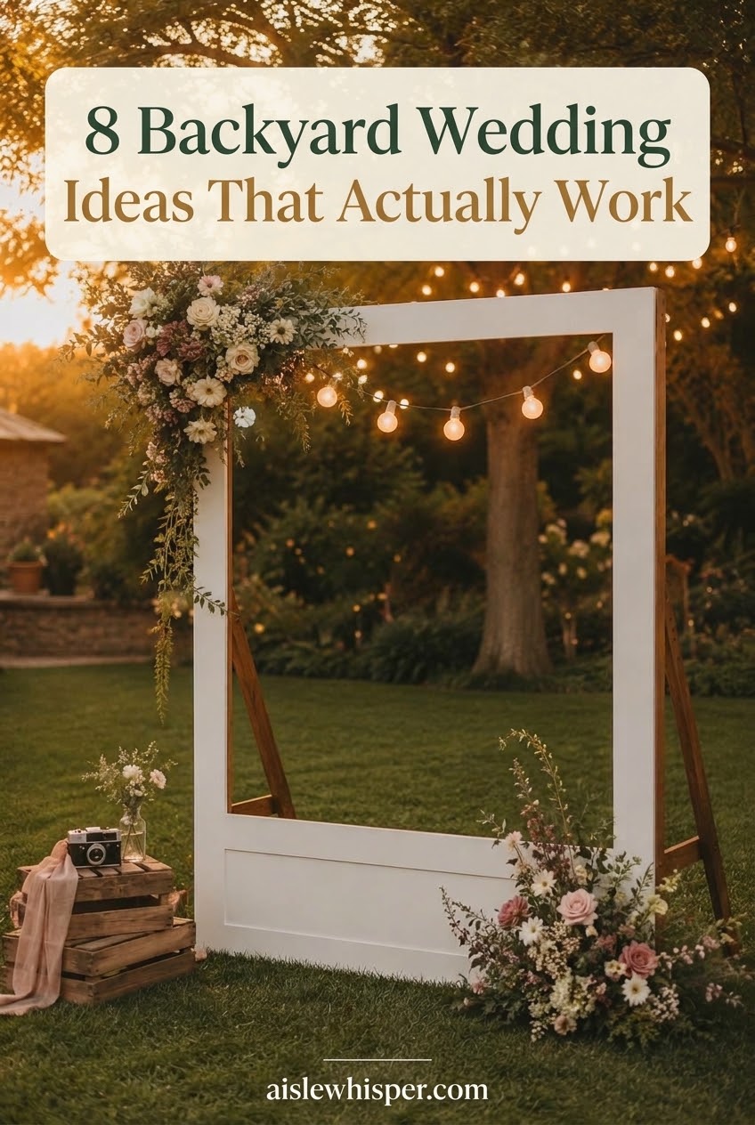8 Backyard Wedding Ideas That Actually Work