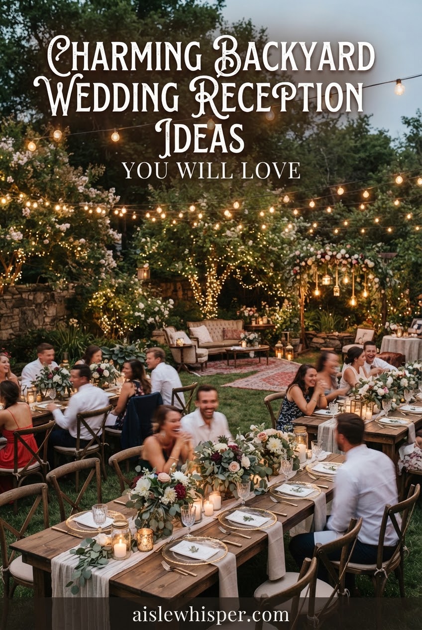Charming Backyard Wedding Reception Ideas You Will Love