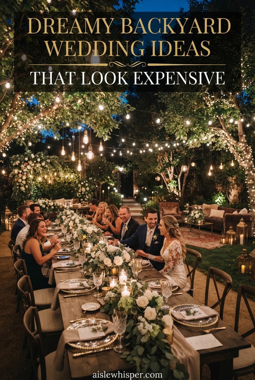 Dreamy Backyard Wedding Ideas That Look Expensive