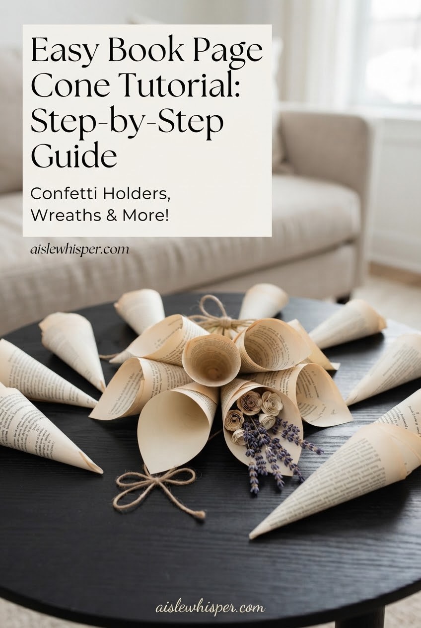 Easy Book Page Cone Tutorial: Step-by-Step Guide