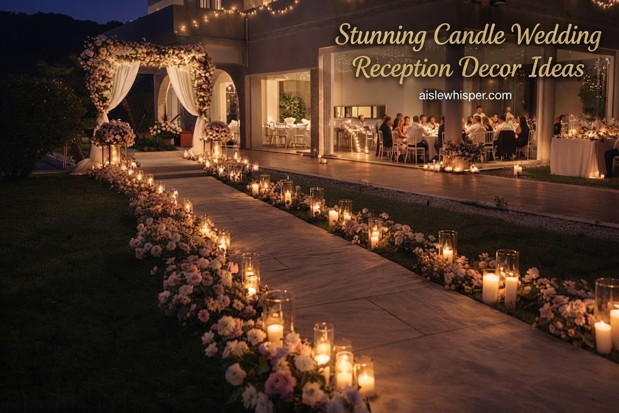 Stunning Candle Wedding Reception Decor Ideas