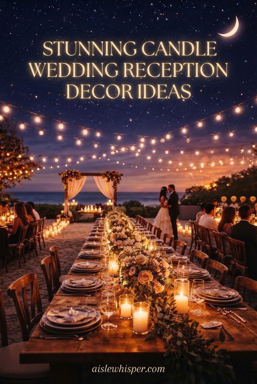 Stunning Candle Wedding Reception Decor Ideas