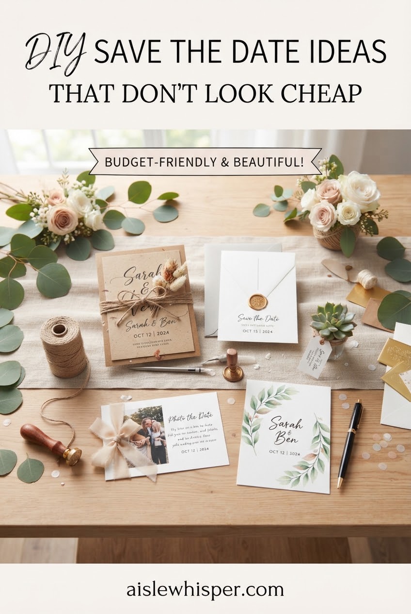 DIY Save the Date Ideas That Don't Look Cheap