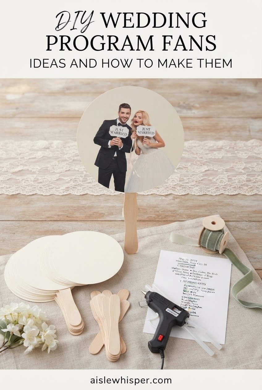 DIY Wedding Program Fans Ideas And How To Make Them