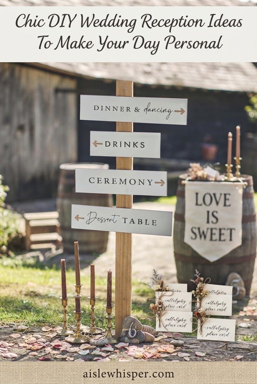Chic DIY Wedding Reception Ideas To Make Your Day Personal
