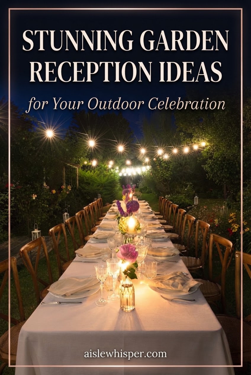 Stunning Garden Reception Ideas for Your Outdoor Celebration