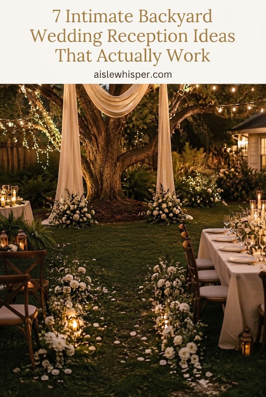 7 Intimate Backyard Wedding Reception Ideas That Actually Work