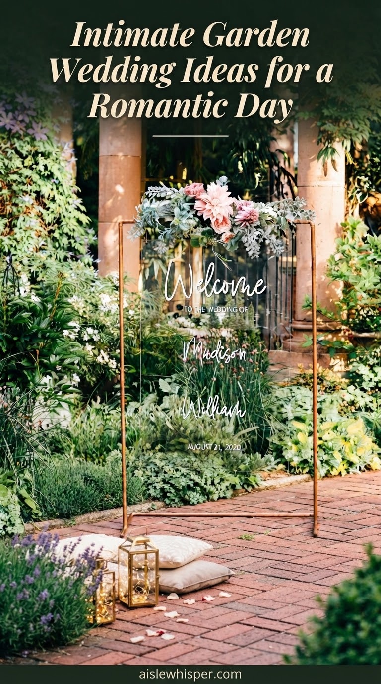 Intimate Garden Wedding Ideas for a Romantic Day