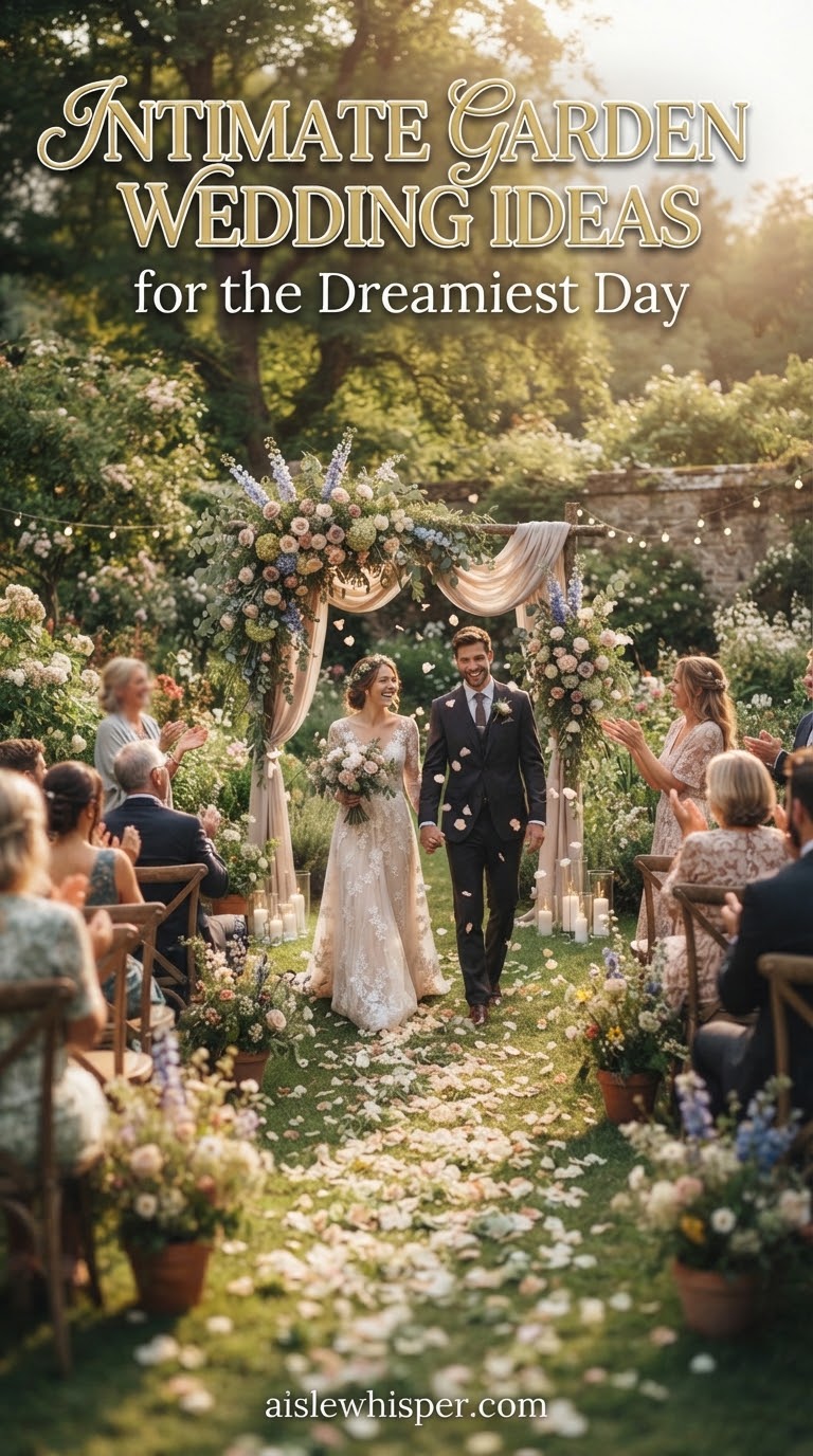 Intimate Garden Wedding Ideas for the Dreamiest Day