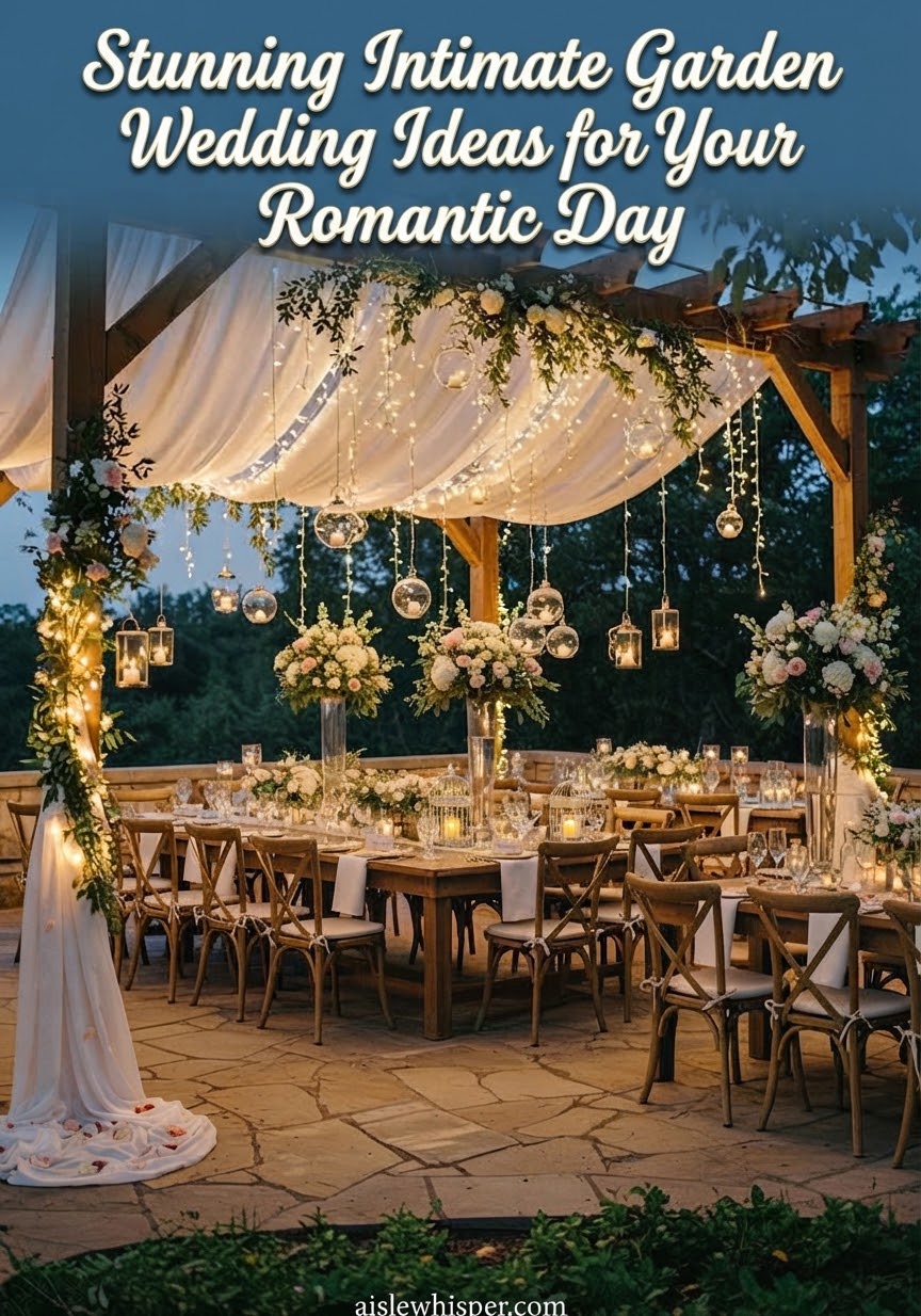 Stunning Intimate Garden Wedding Ideas for Your Romantic Day