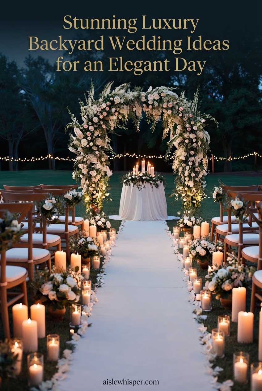 Stunning Luxury Backyard Wedding Ideas for an Elegant Day