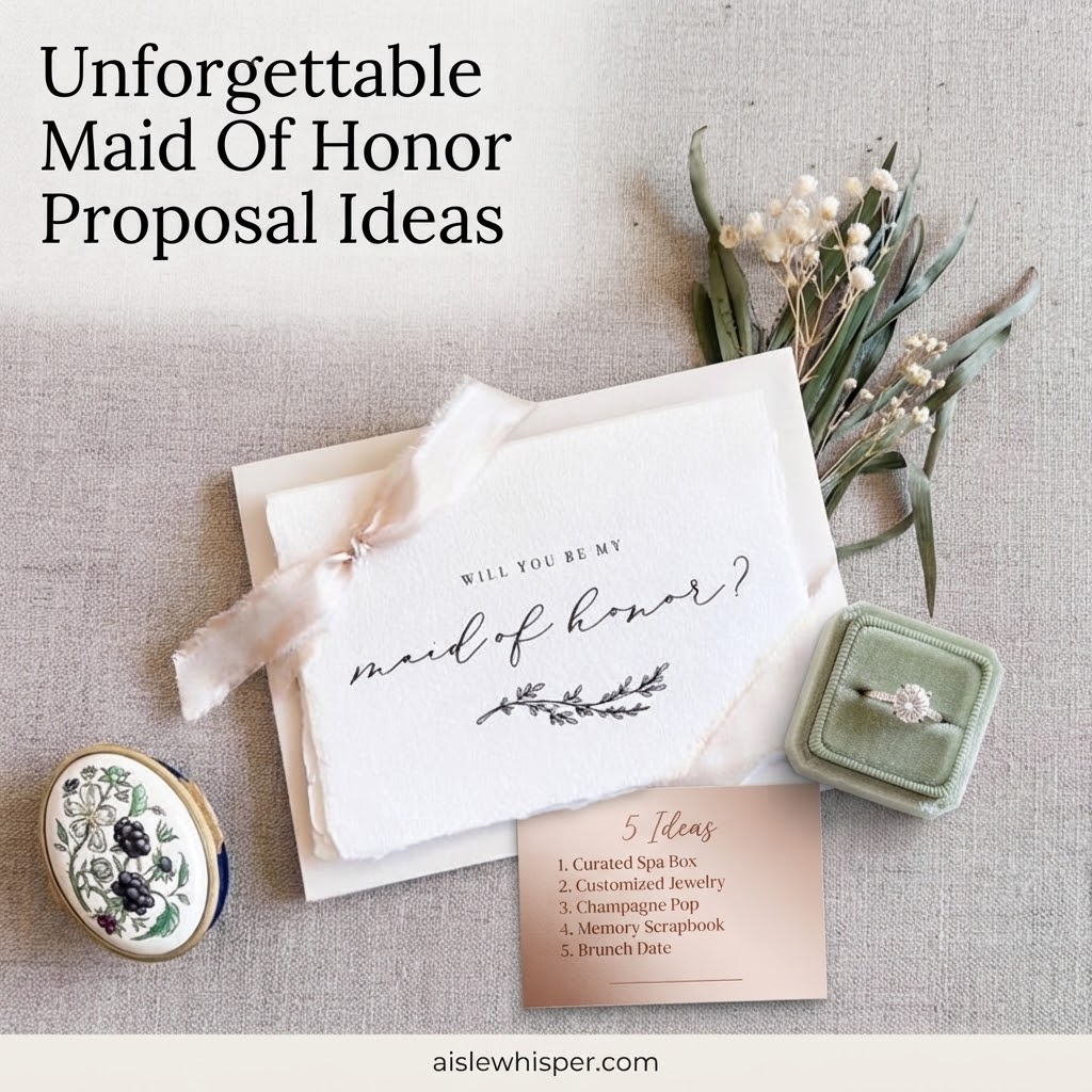 Unforgettable Maid Of Honor Proposal Ideas
