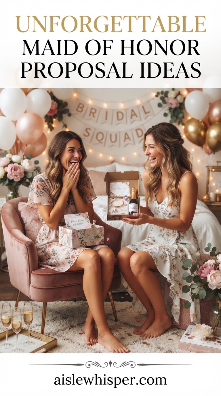 Unforgettable Maid of Honor Proposal Ideas