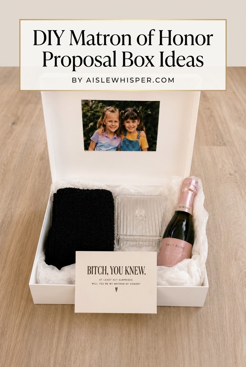 DIY Matron of Honor Proposal Box Ideas